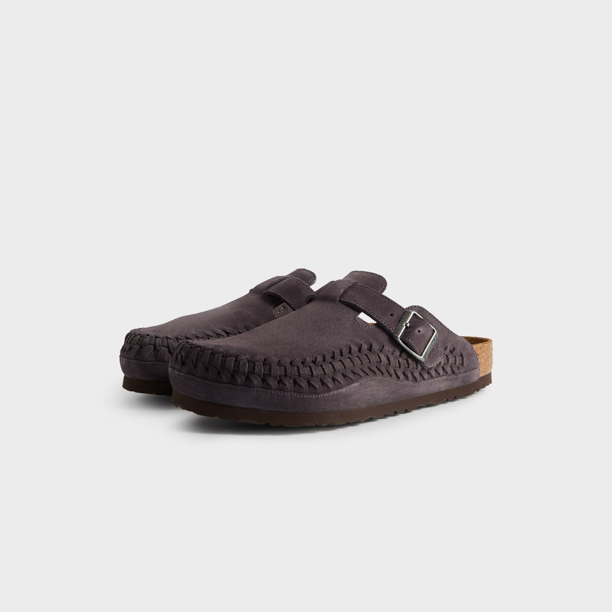Kith for Birkenstock Boston Braided - Rabbit Grey