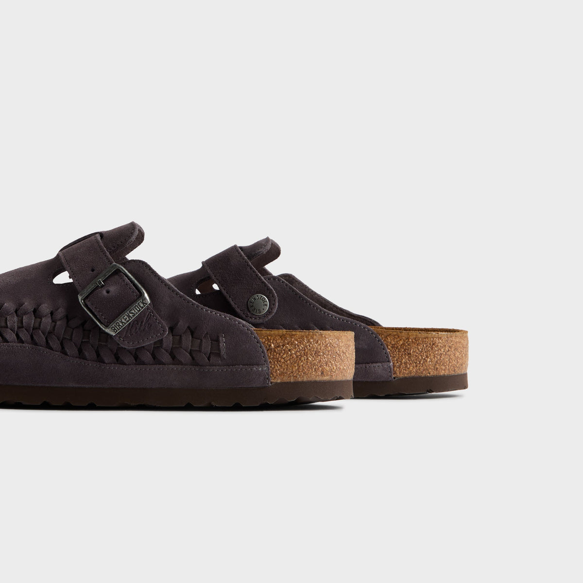 Kith for Birkenstock Boston Braided - Rabbit Grey