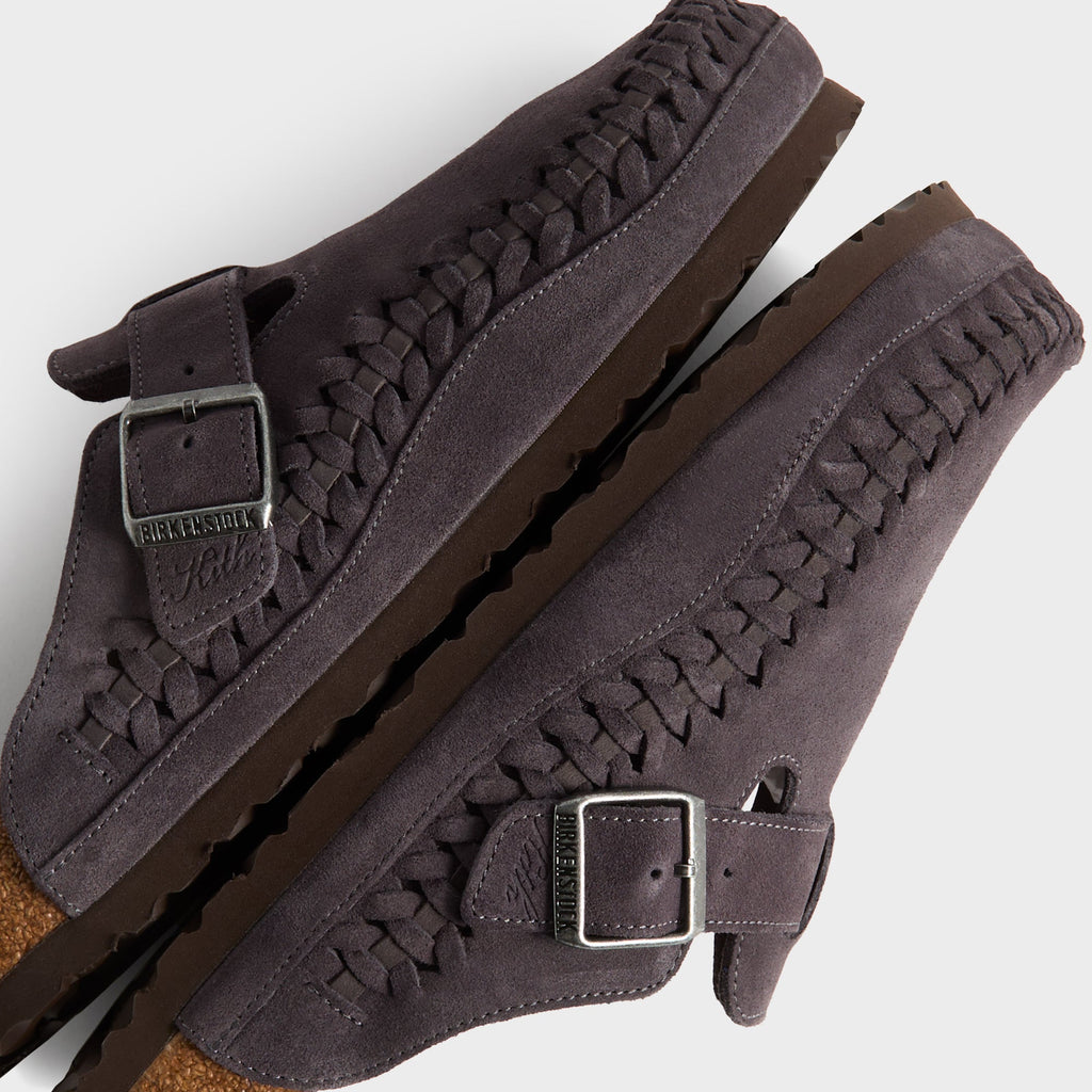 Kith for Birkenstock Boston Braided - Rabbit Grey