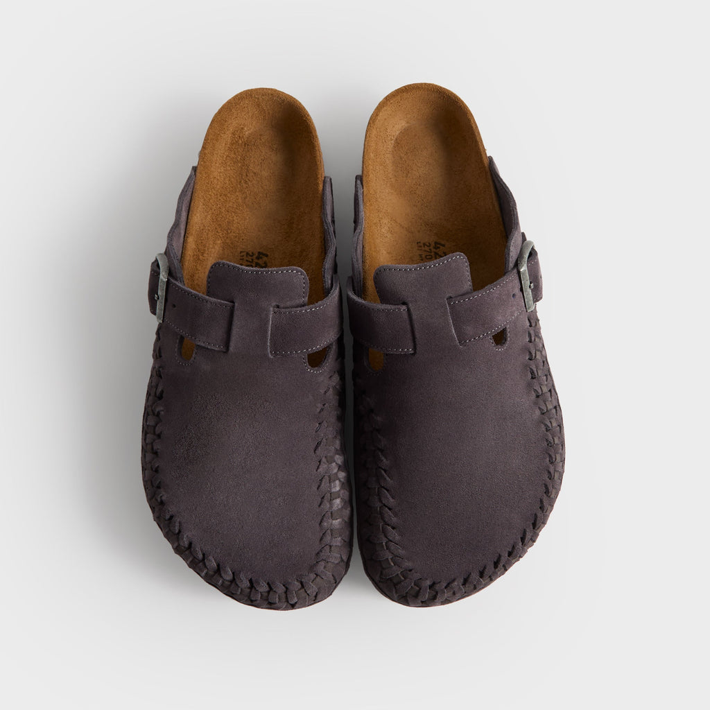 Kith for Birkenstock Boston Braided - Rabbit Grey