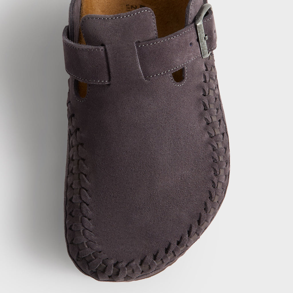 Kith for Birkenstock Boston Braided - Rabbit Grey