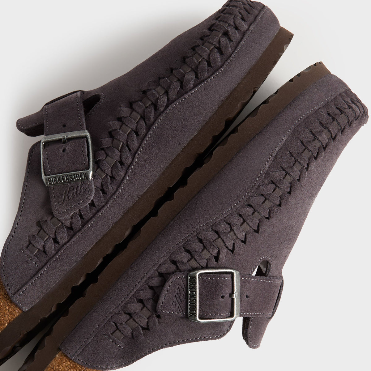 Kith for Birkenstock WMNS Boston Braided - Rabbit Grey