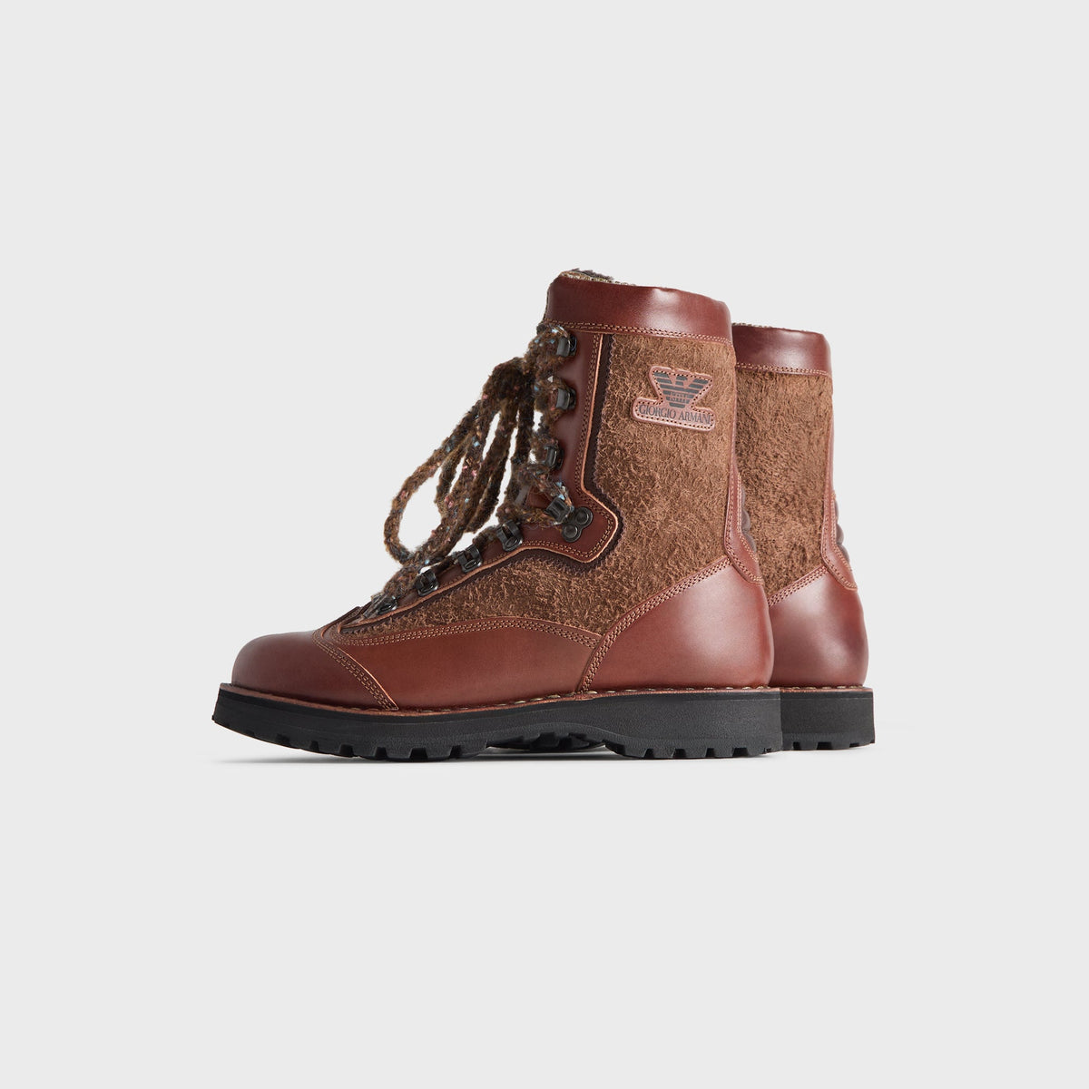 Giorgio Armani & Kith for Diemme Alpini Shearling Boot - Mogano