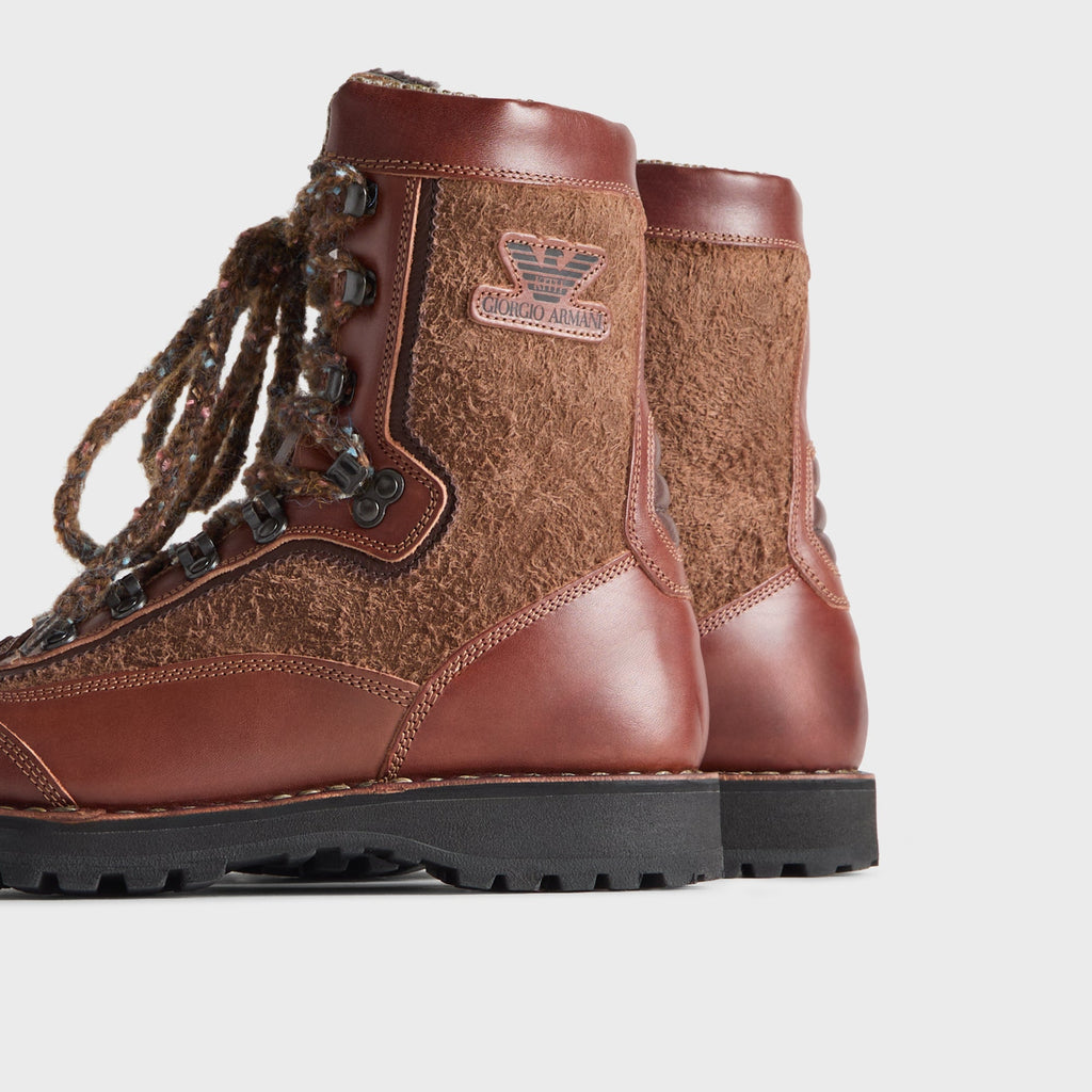Giorgio Armani & Kith for Diemme Alpini Shearling Boot - Mogano