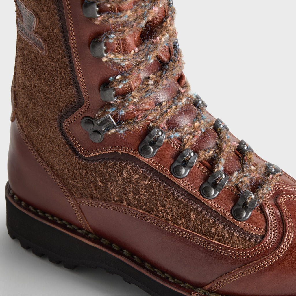 Giorgio Armani & Kith for Diemme Alpini Shearling Boot - Mogano