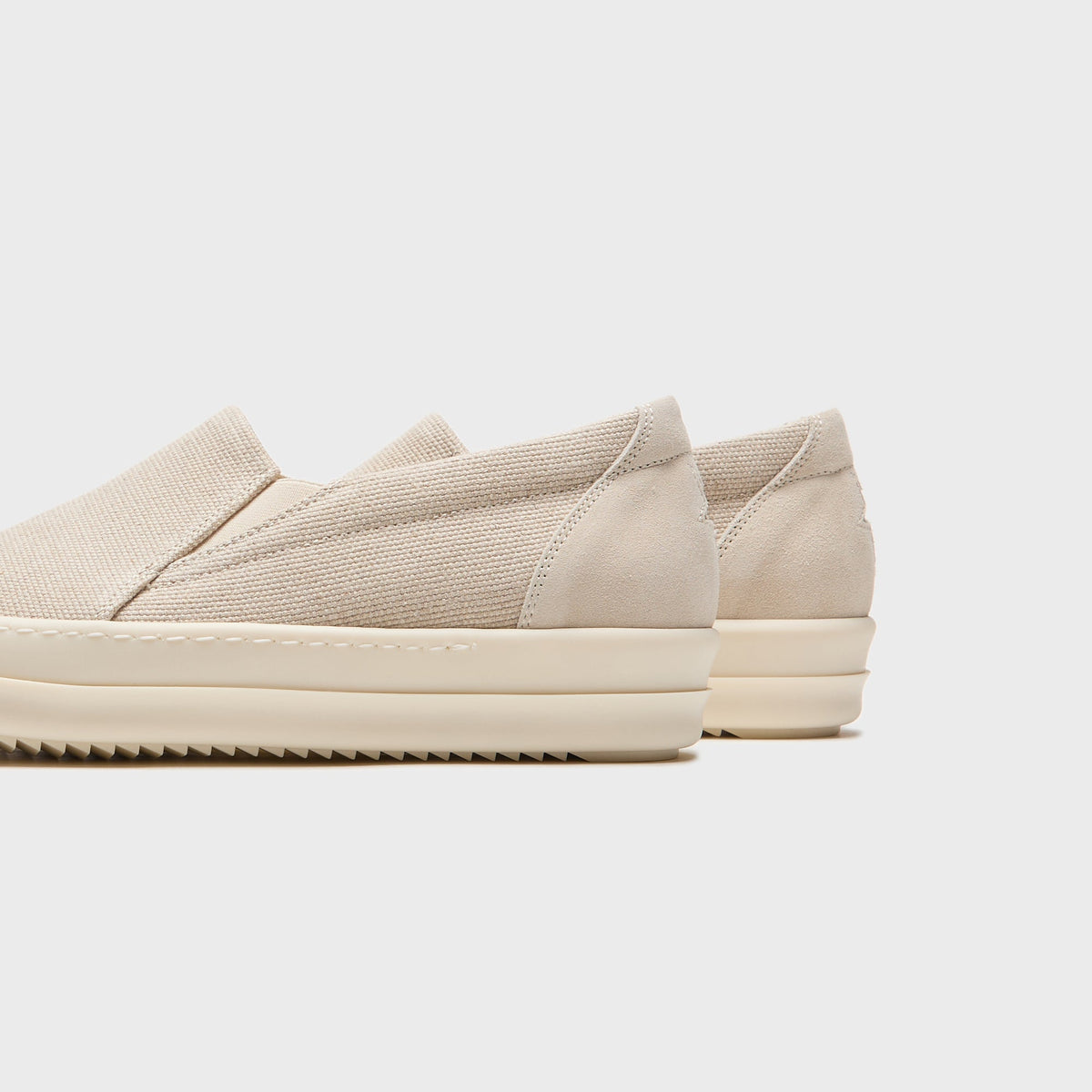 Rick Owens Temple Penta Boat Sneaks - Natural / Milk