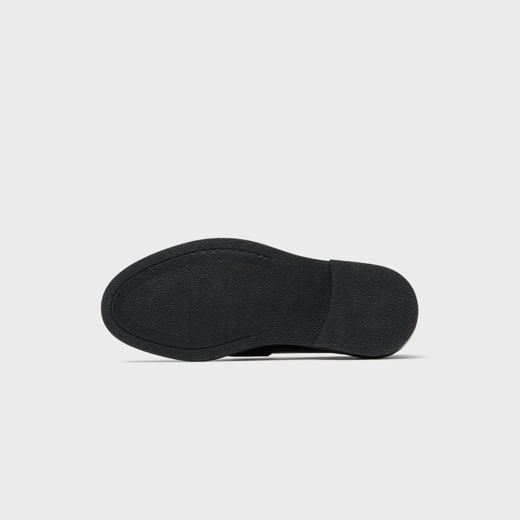 Filling Pieces Vinyl Embroidered Leather Loafers - Black