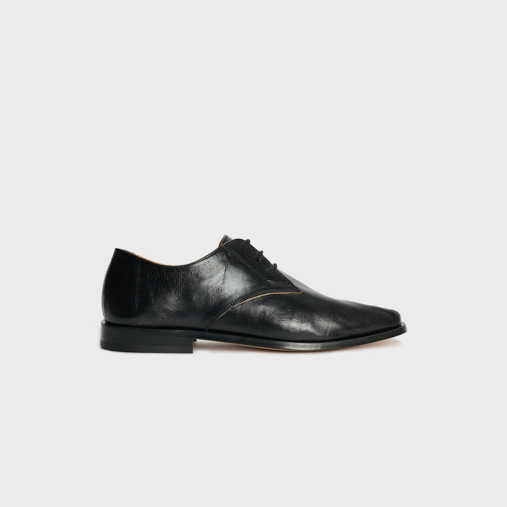 Our Legacy Collapsing Consultant Derby - True Dye Black Leather