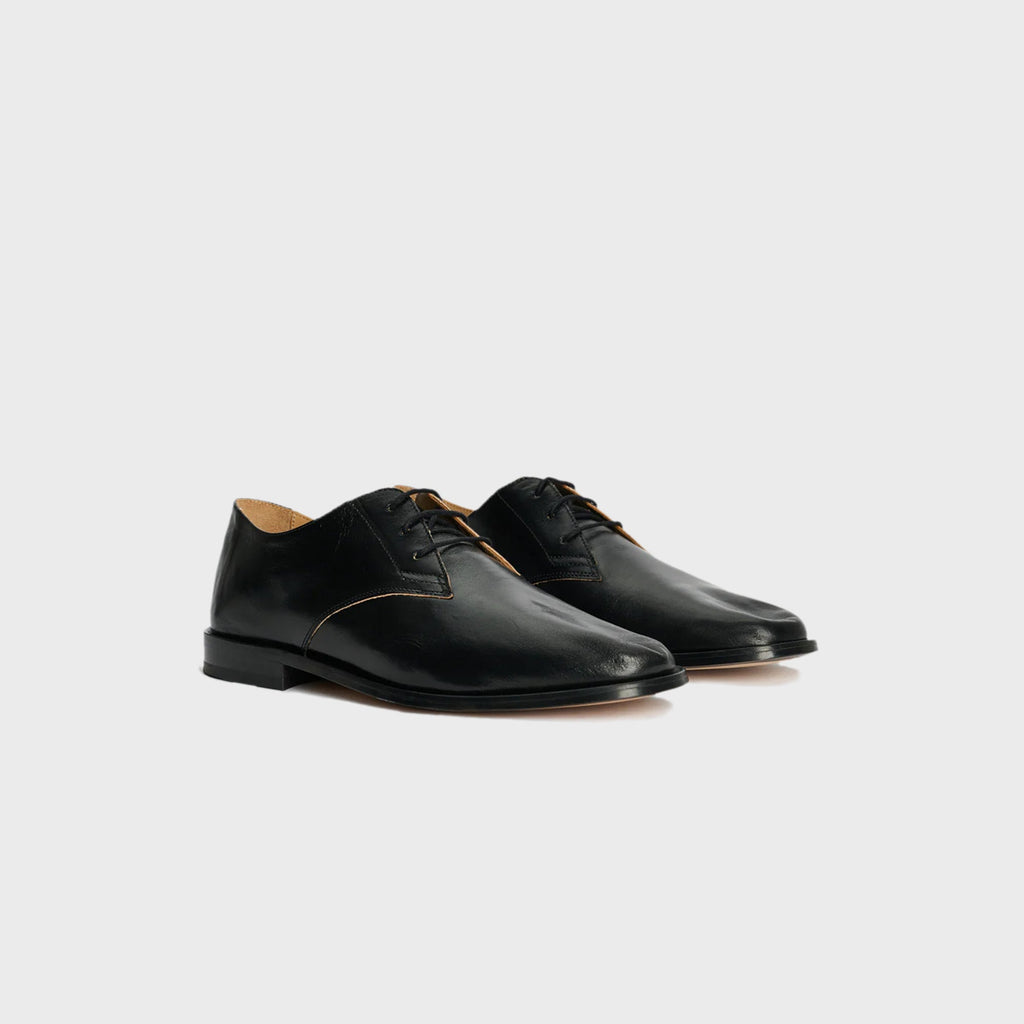 Our Legacy Collapsing Consultant Derby - True Dye Black Leather