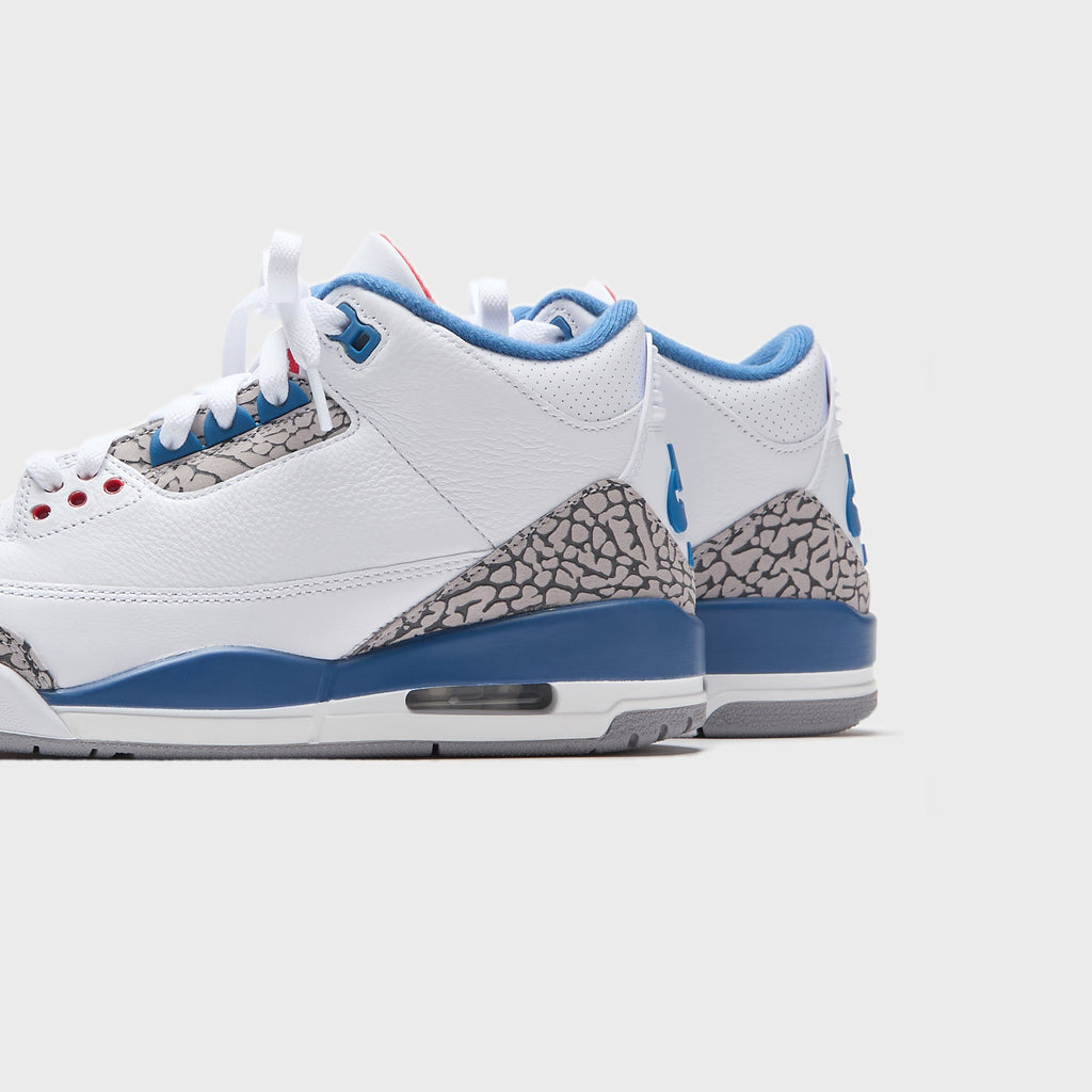 Jordan Air Jordan 3 Retro - White / True Blue / Cement Grey / Fire Red