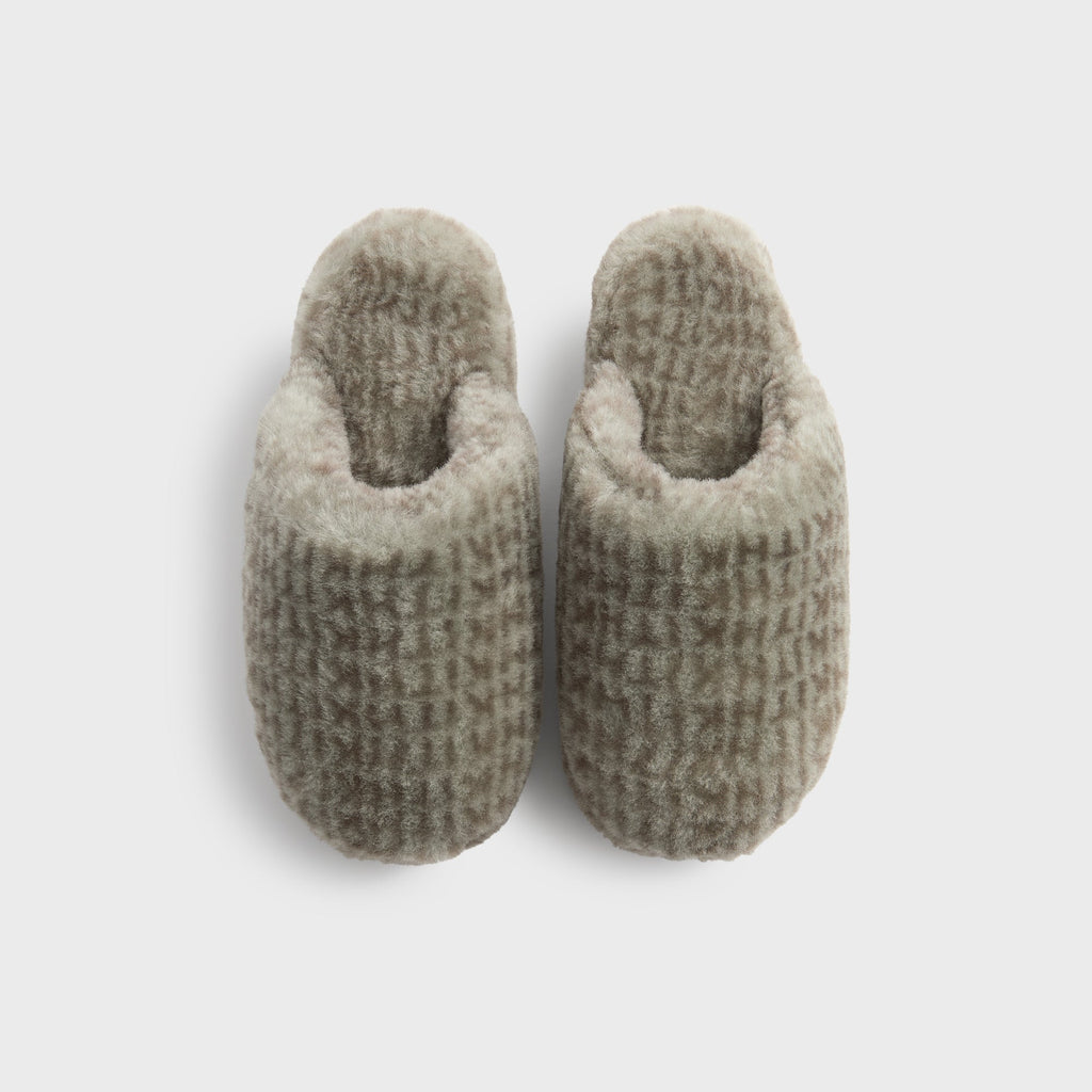 Kith Women Monogram Shearling Slippers - Palais