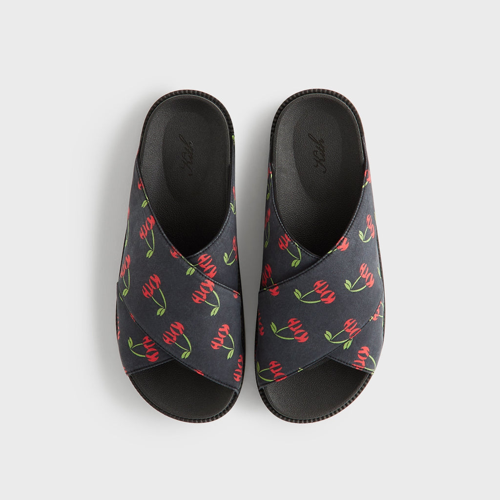 Kith Women Cherry Criss Cross Slides - Black