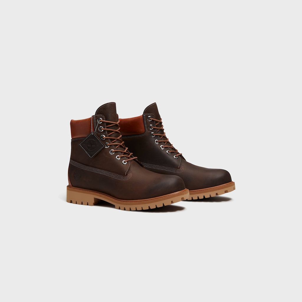 Timberland Heritage 6-Inch Boot with GORE-TEX Membrane - Dark Brown Full-Grain