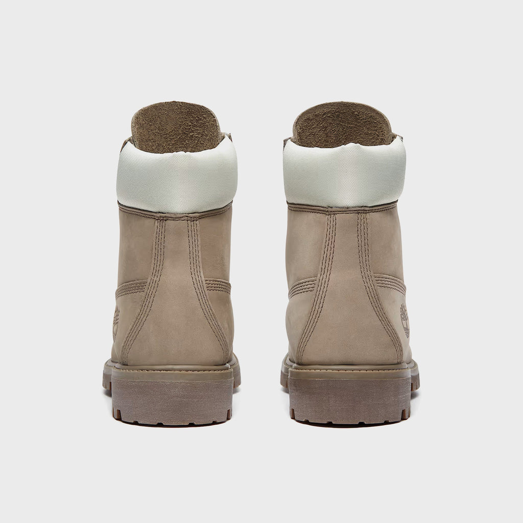 Timberland Premium 6-Inch Waterproof Boot - Grey Nubuck / Light Green