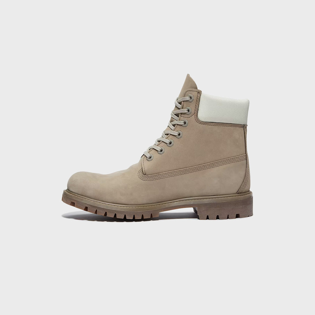 Timberland Premium 6-Inch Waterproof Boot - Grey Nubuck / Light Green