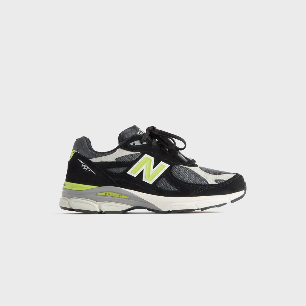 Kith, United Arrows & Sons, & New Balance Made in USA 990v3 - Black / Oyster Mushroom