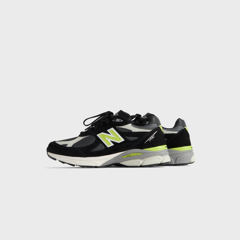 Kith, United Arrows & Sons, & New Balance Made in USA 990v3 - Black / Oyster Mushroom