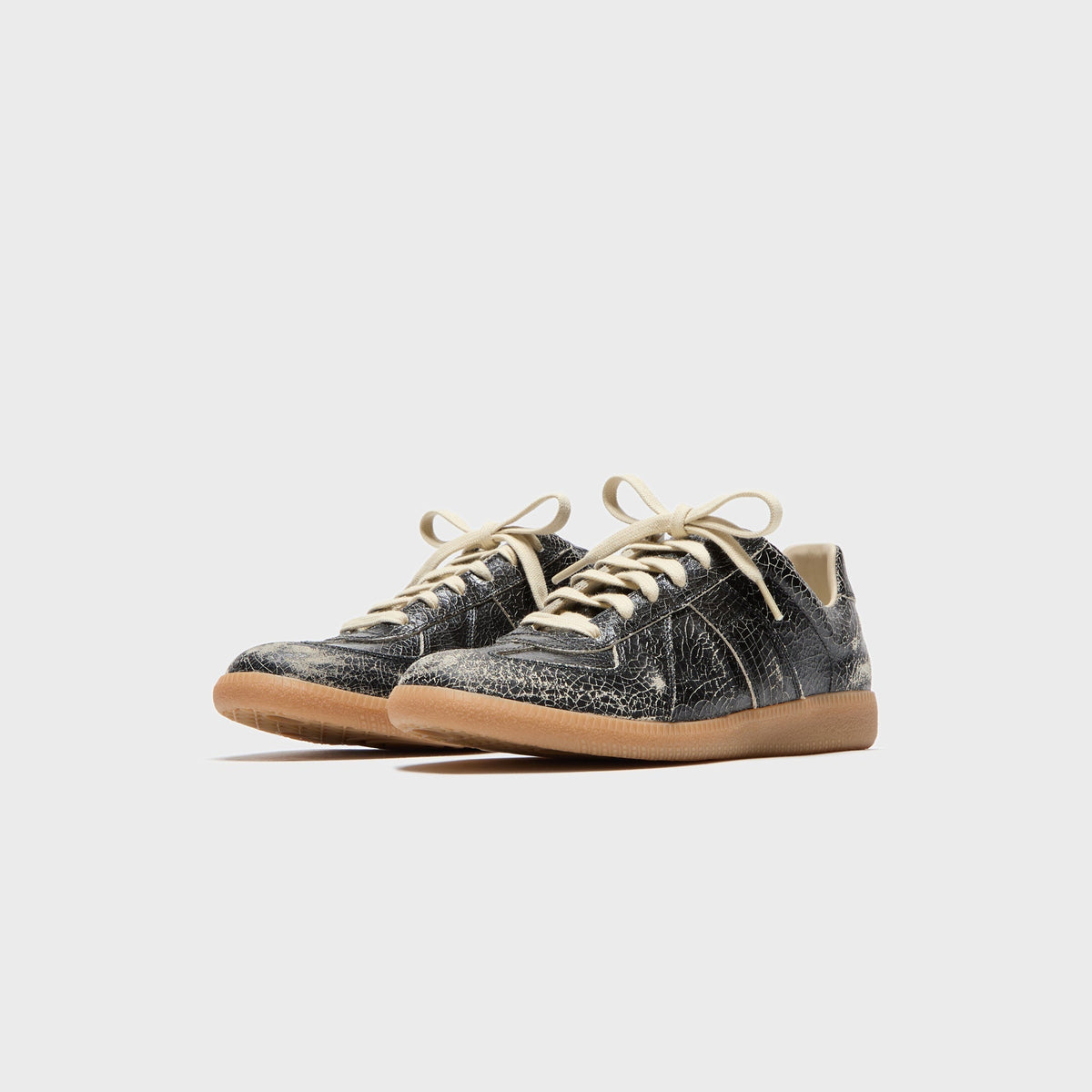 Maison Margiela Replica Sneaker - Crack Leather / Black / White