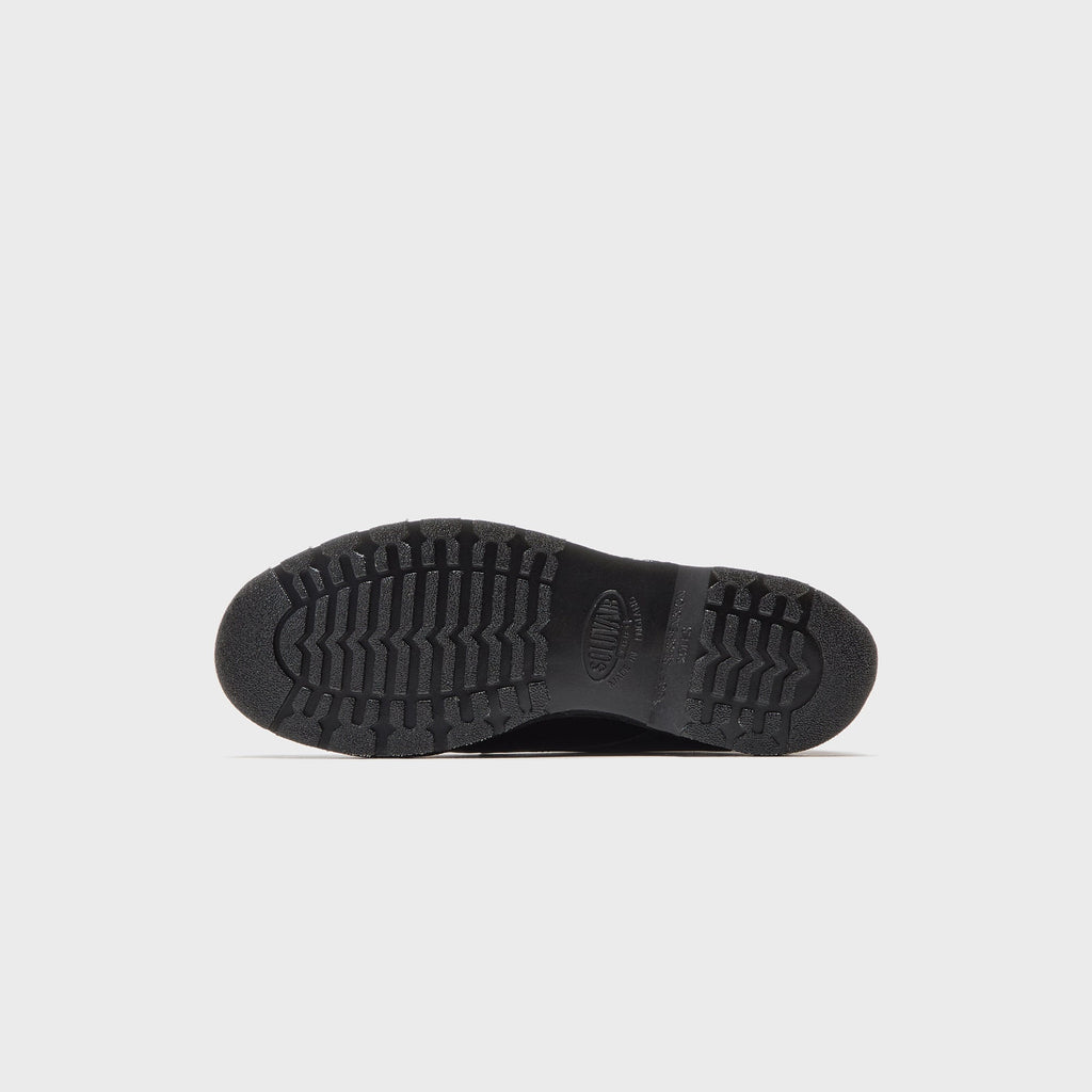 Solovair Hi-Shine Double Buckle Monk Shoe - Black