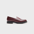 Solovair Hi-Shine Penny Loafer - Oxblood