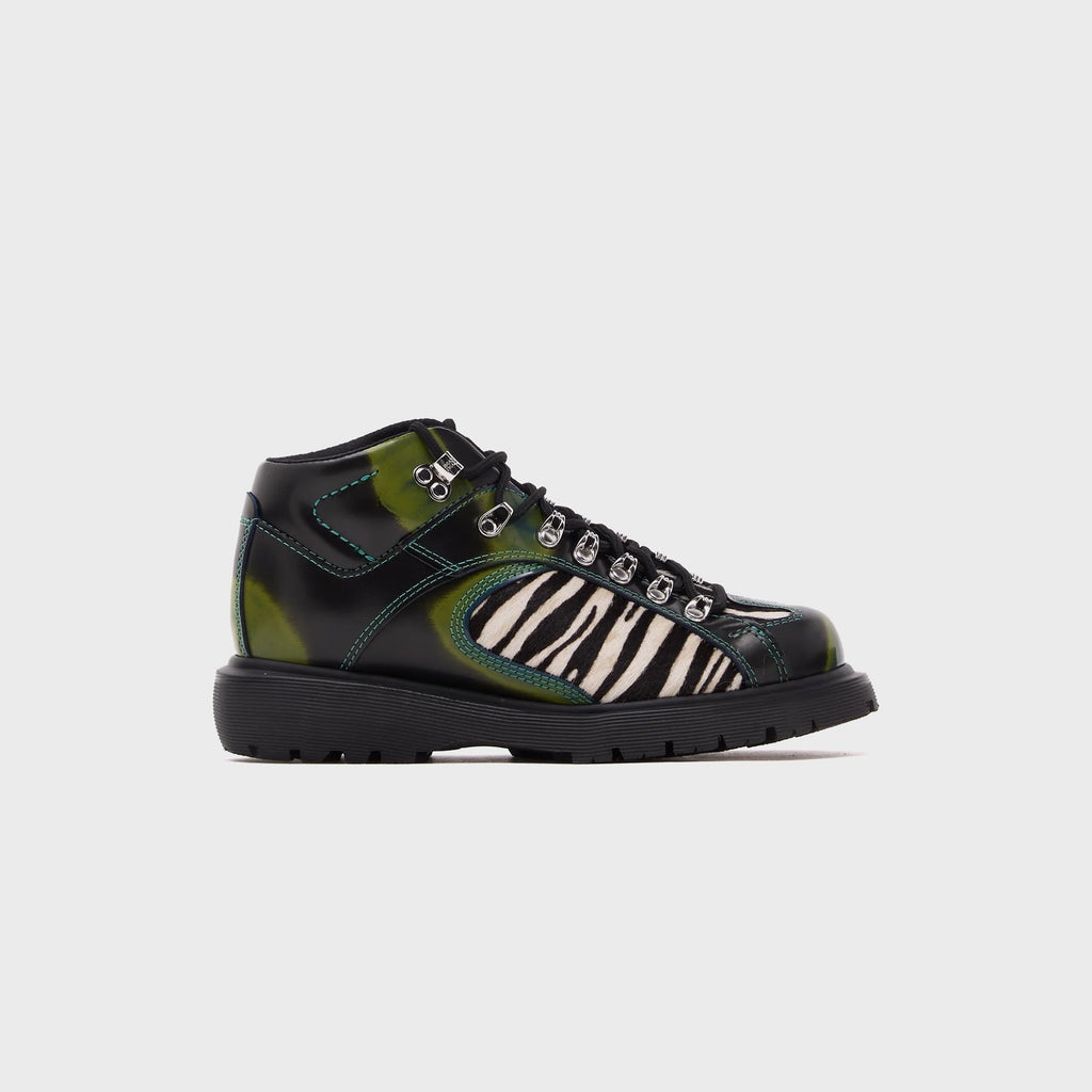 Dr. Martens x Brain Dead Wayborn Boot - Black / Olive / Zebra