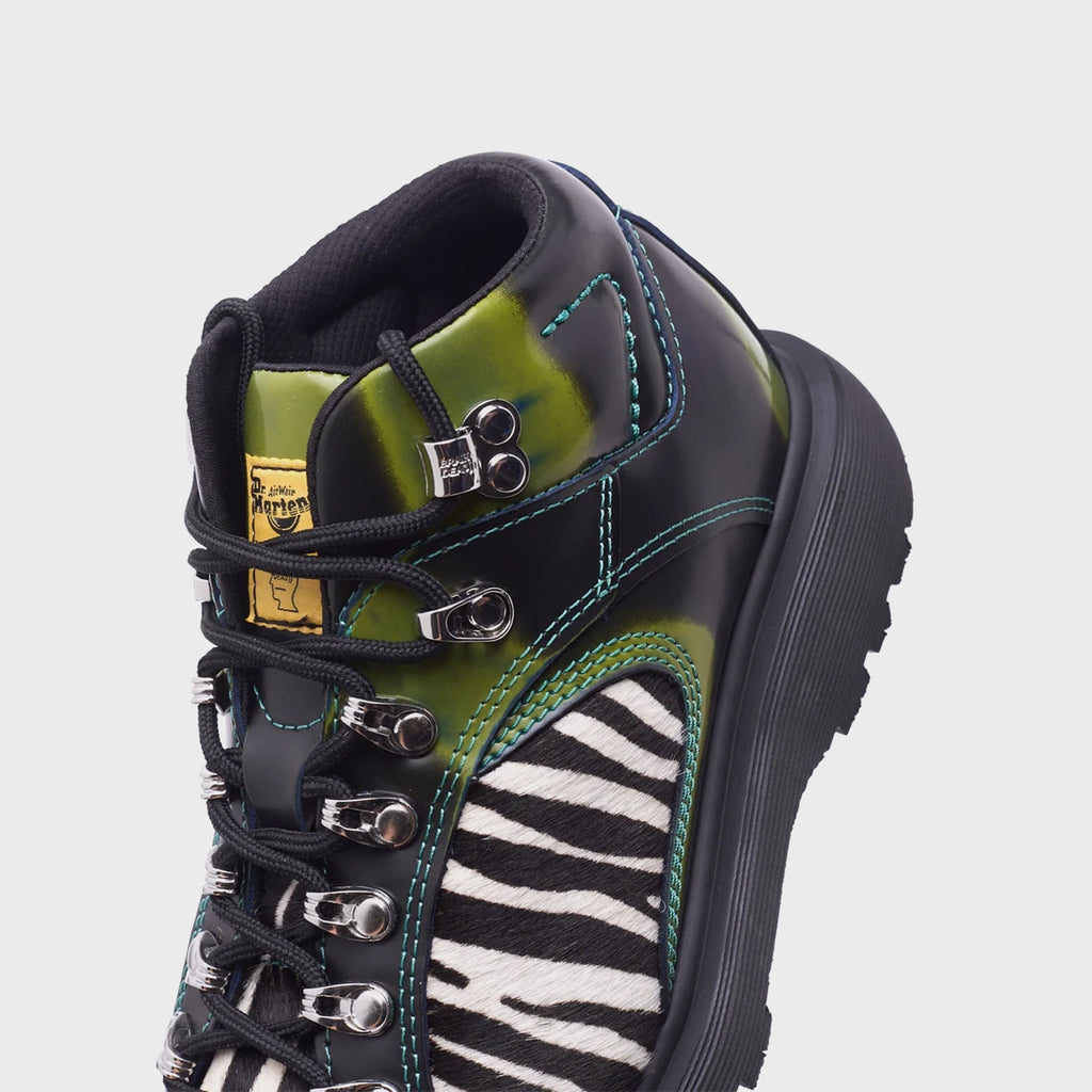 Dr. Martens x Brain Dead Wayborn Boot - Black / Olive / Zebra