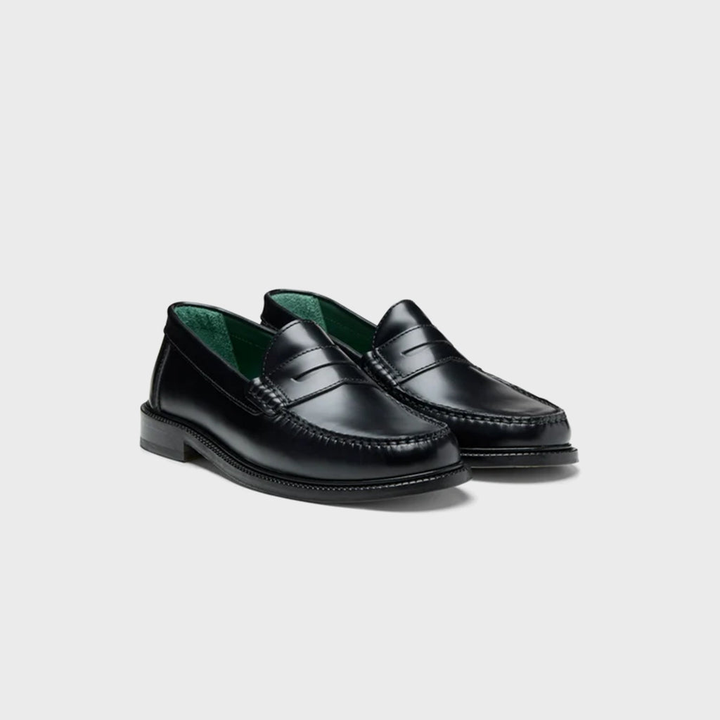 VINNY's Yardee Moccasin Loafer - Black